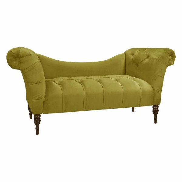 Skyline Furniture Tufted Chaise Lounge Mystere Moccasin