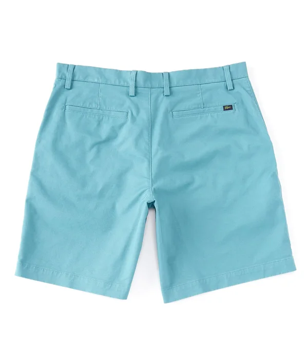 Lacoste Men's Regular Fit Cotton Gabardine Bermuda Shorts, White, 30