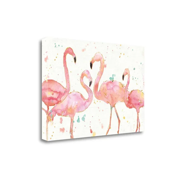 Tangletown Fine Art Flamingo Fever I by Anne Tavoletti