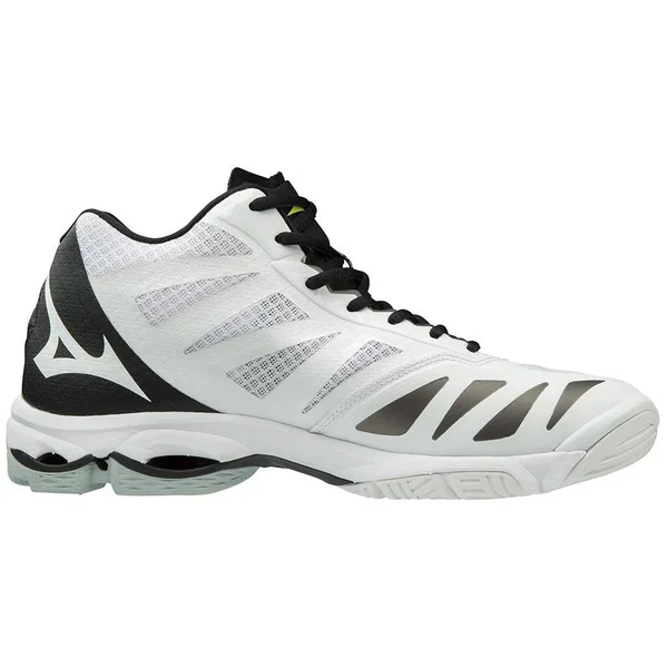 Mizuno Men's Wave Lightning Z5 - Mid - White/Black, 14