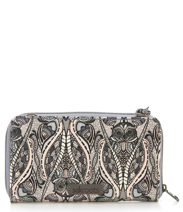 Sakroots Large Smartphone Crossbody - Indigo Dream Song