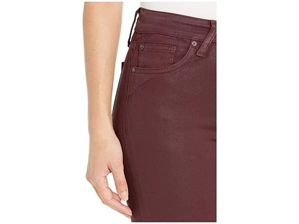 Joe&s Jeans The Charlie Skinny Ankle Jeans in Merlot - Red