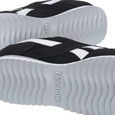 Reebok Royal Glide Ripple Shoes Black White - 48.5
