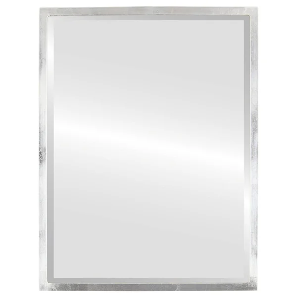 London Framed Rectangle Mirror - Sliver Brown Leaf - Silver Leaf Brown - 25 1/8x22 x 31 1/8x22