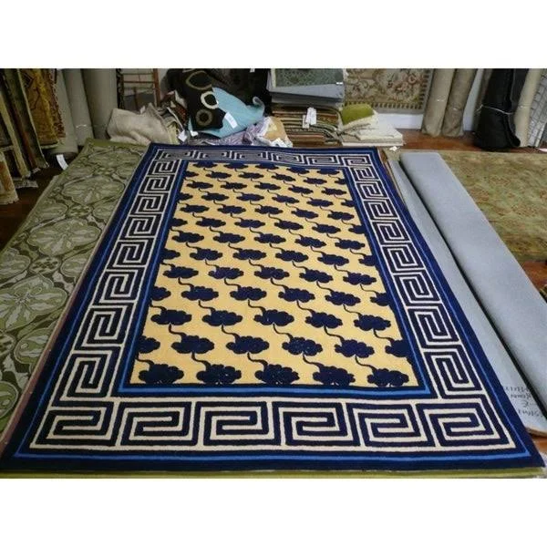 Safavieh Newport NPT428A 3&9x22 x 5&9x22 Beige, Blue Area Rug