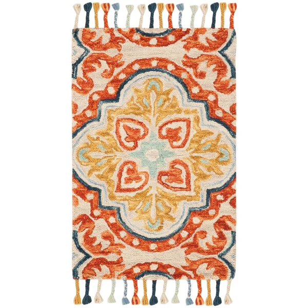 Safavieh Aspen 217 Beige/Rust 7& x 7& Square Area Rug