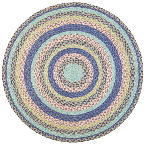 Safavieh CAP241Y-6OV 6 x 9 ft. Oval Cape Cod Area Rug Green & Pink
