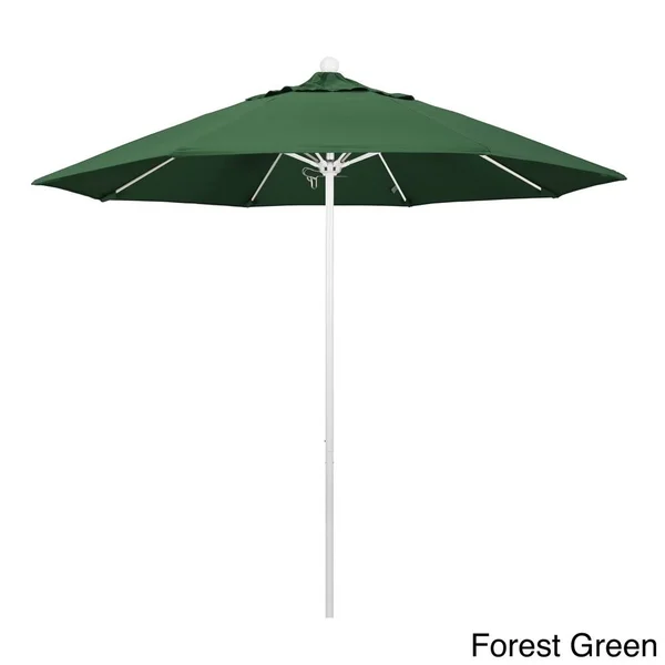 Riviera 9-Foot Push Open Aluminum Round Umbrella by Havenside Home - Forest Green