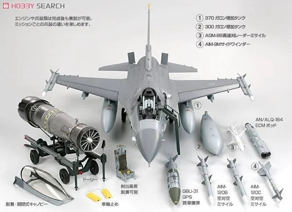 Tamiya - 1/32 F-16CJ Fighting Falcon - 60315