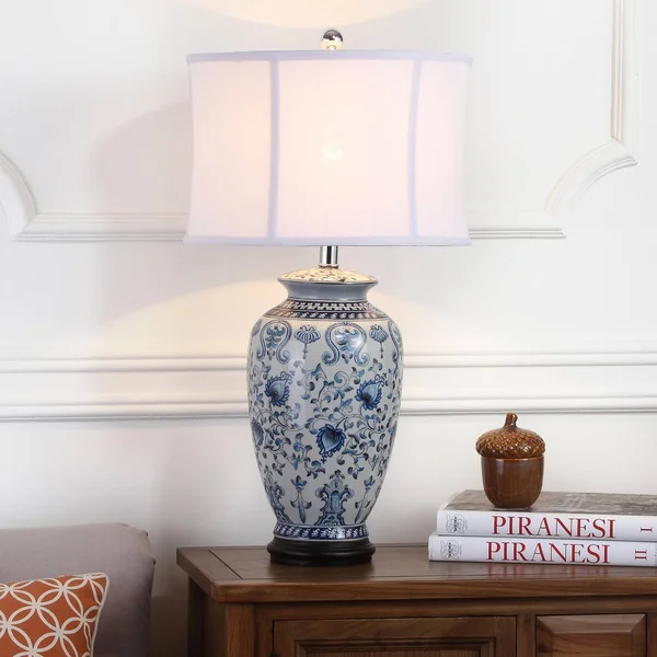 Safavieh Paige Blue & White Table Lamp