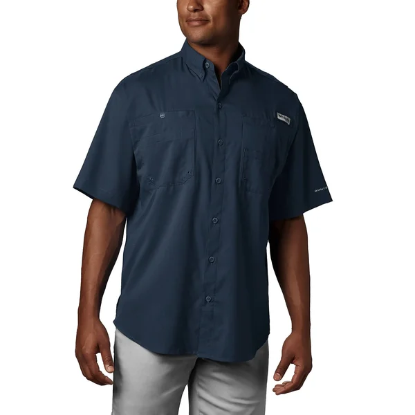 Columbia Men's Tamiami II Short Sleeve Shirt, 3X, Collegiate Navy