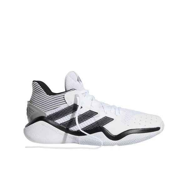 Adidas Harden Stepback White/Black/Grey Basketball Shoes 12
