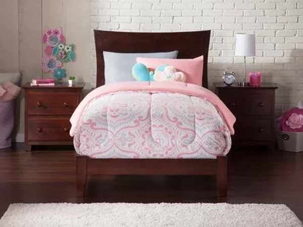 Atlantic Metro Twin XL Bed in Walnut