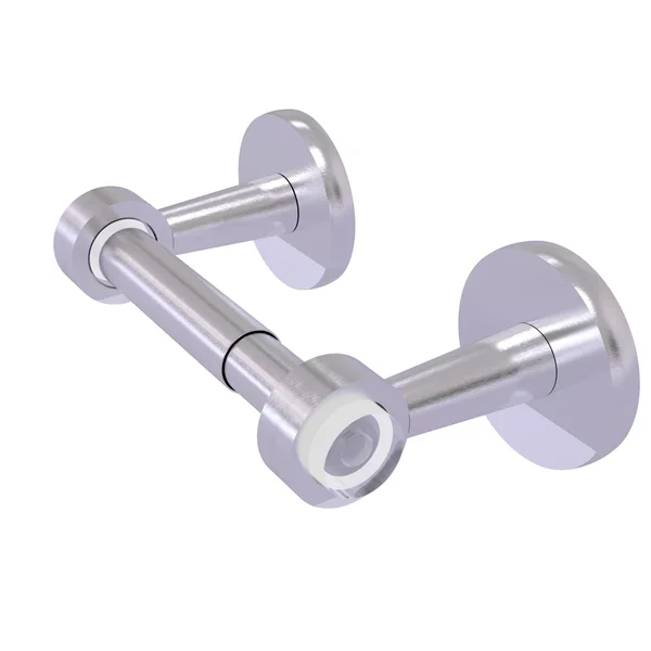 Allied Brass CV-24-SCH Clearview Collection Two Post Toilet Tissue Holder Satin Chrome