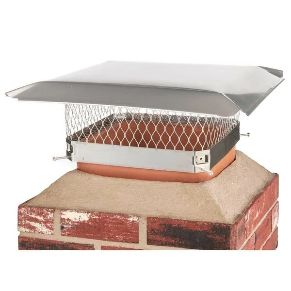 Draft King Ss1515u Single-Flue Stainless Steel Chimney Cap (15 inch x 15 inch)