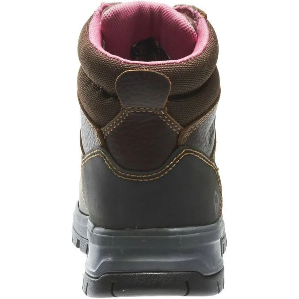 Wolverine Piper Waterproof Composite-Toe 6 inch Work Boot, Women's, Size: 5, Brown