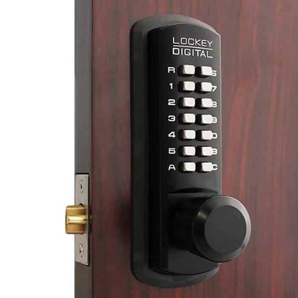Lockey 3830DC Double Combination Mechanical Knob - Jet Black Marine Grade