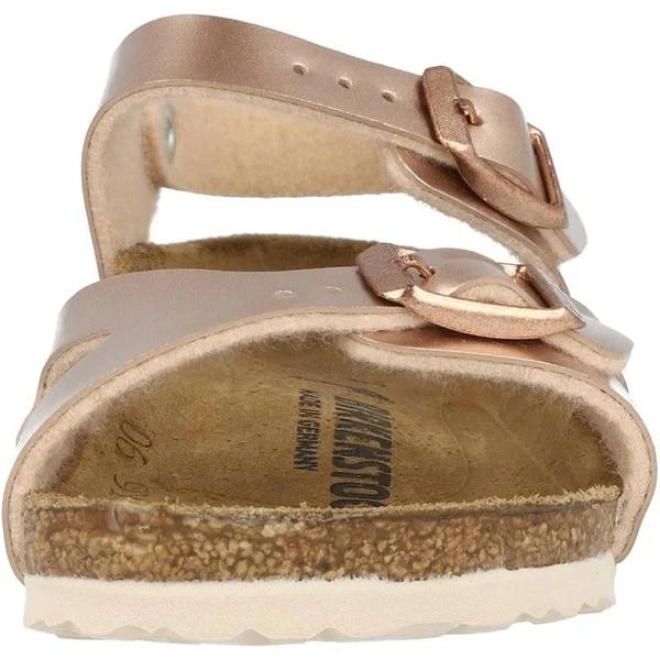 Birkenstock Rio Birko Flor Kids Sandals - Electric Metallic Copper