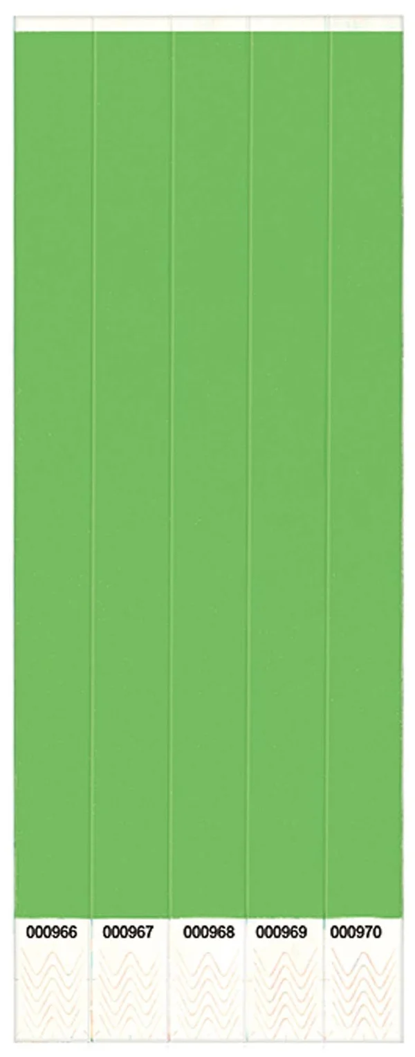 Green Wristbands, Case of 500