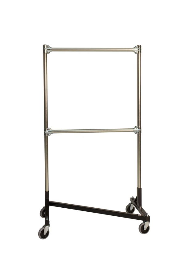 Quality Fabricators Heavy Duty Rolling Z Rack Black