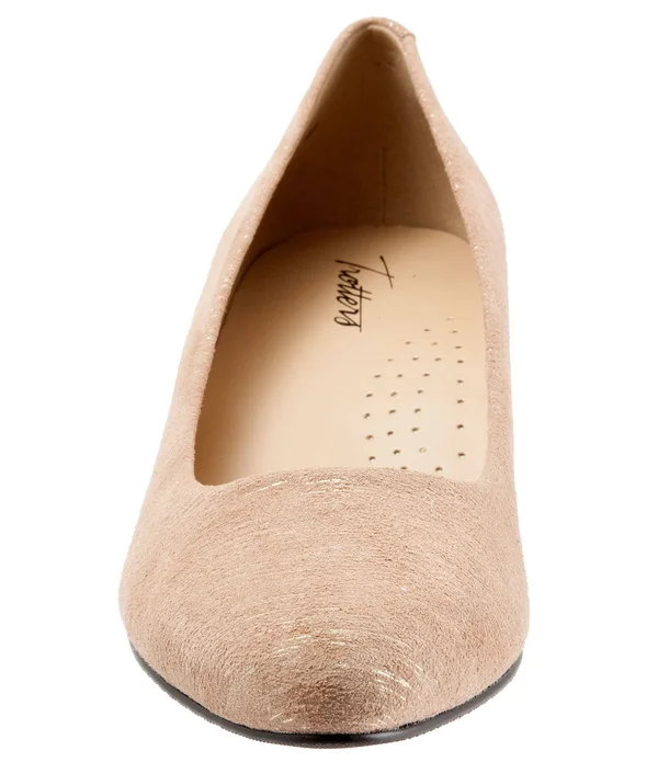 Trotters Kiera Pumps, Women's, Tan Metallic, Size: 7