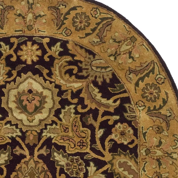 Safavieh Classic CL244B 7&6x22 x 9&6x22 Oval Dark Plum - Gold Area Rug