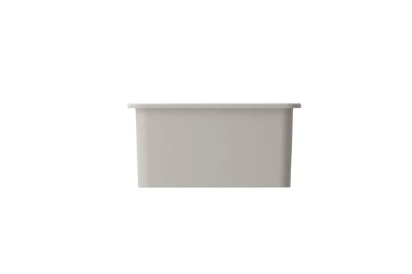 BOCCHI Sotto 32x22 Single Bowl Undermount Fireclay Kitchen Sink Biscuit