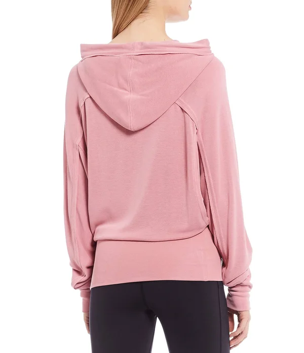 Free People Movement Ready Go Hoodie (GREYCOMBO, XS)