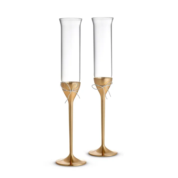 Vera Wang Love Knots Gold Toasting Flute (Pair)