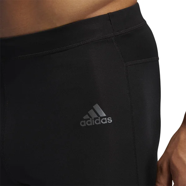 Adidas Own The Run Mens Short Running Tights - Black-M