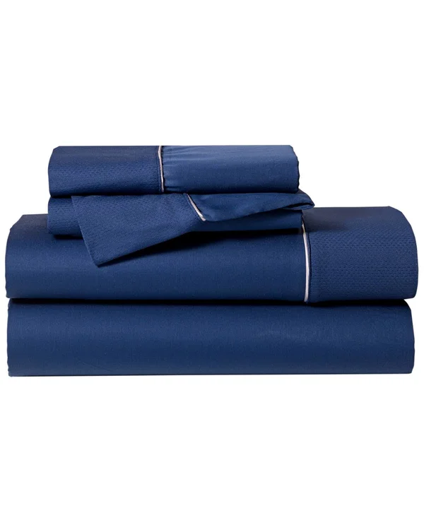 Bedgear Hyper-Cotton Sheet Set, Navy, Split King