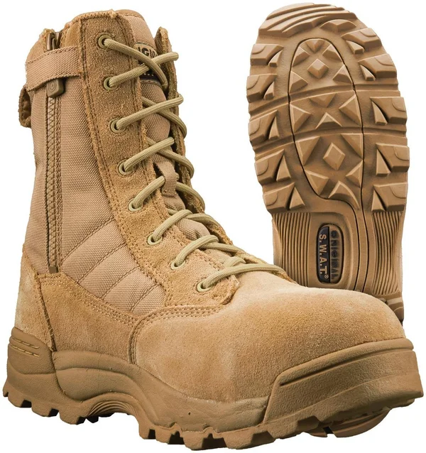 Original S.W.A.T. Men's Classic 9x22 Comp Toe Side Zip - Tan