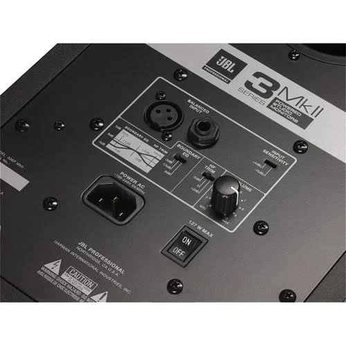 JBL Professional 306P MKII Studio Monitor Pair with 2 XLR Cables and Cable Ties
