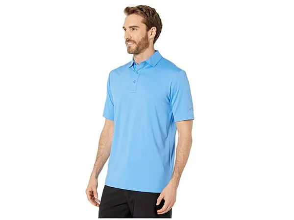 Callaway Men's Cooling Micro Hex Solid Polo Size XL - Marina