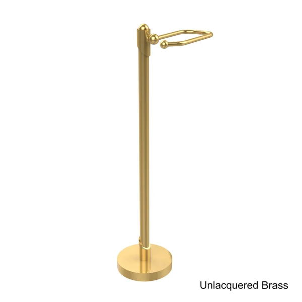 Allied Brass SH-27-SN Soho Collection Free Standing Toilet Tissue Holder Satin Nickel