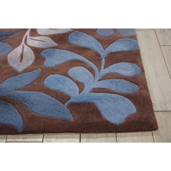 Nourison Contour CON02 Area Rug, Mocha, 5& x 7&6x22