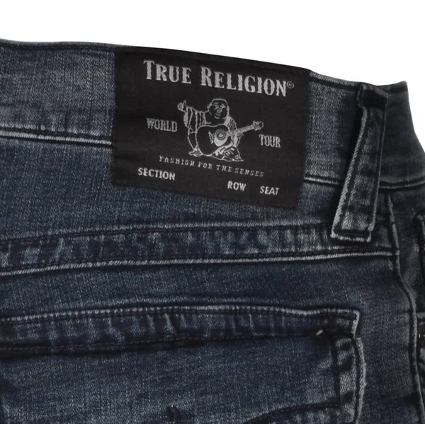 True Religion Ricky Straight Jean Jeans - Blue - Straight Jeans