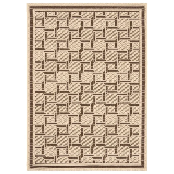 Safavieh Martha Stewart MSR4258-50 5&3x22 x 7&7x22 Cream - Chocolate Area Rug