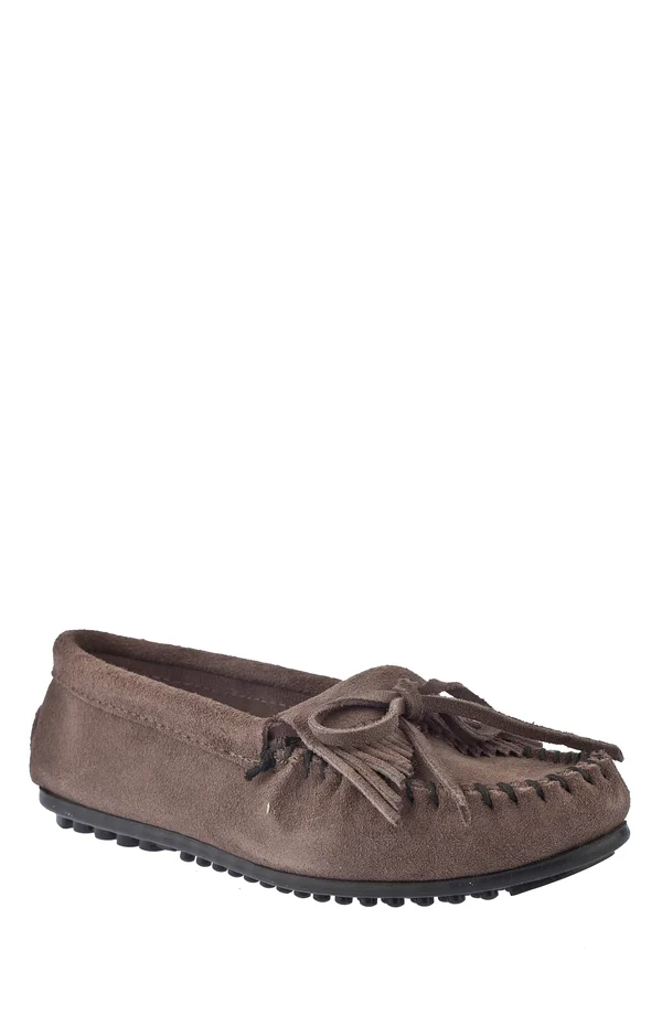Minnetonka Women's Kilty Suede Moccasin