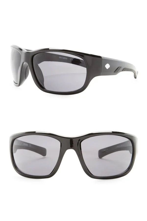 Harley-Davidson HD 0902X Sunglasses 01A Shiny Black, Smoke