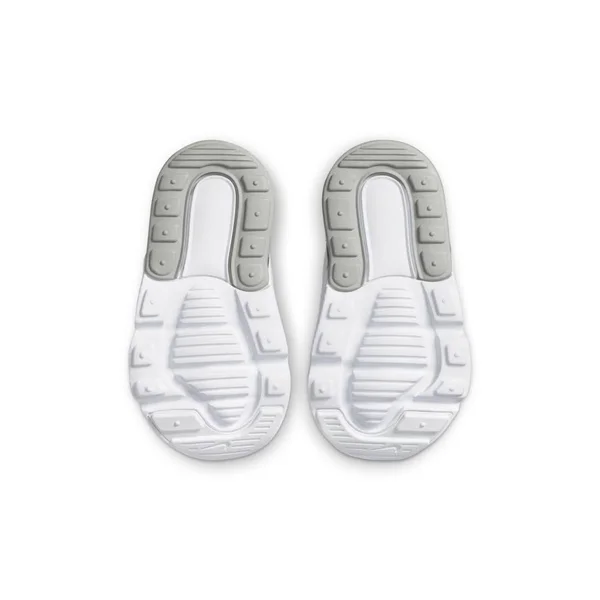 Nike Kids& Toddler Air Max 270 Extreme Casual Shoes in White/White Size 8.0