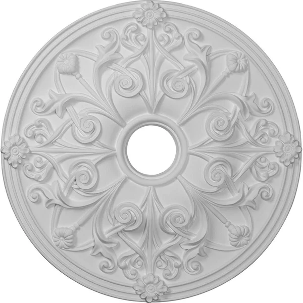 23 5/8x22OD x 3 7/8x22ID x 2 1/8x22P Jamie Ceiling Medallion (Fits Canopies Up to 3 7/8x22), Hand-Painted Painted Turtle Crackle