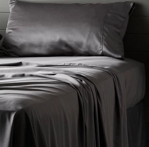 Ettitude Signature Sateen Fitted Sheet - Starlight Blue Stripes