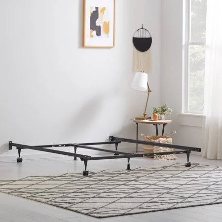 Rest Haven Metal Adjustable Bed Frame with Wheels, Twin - Cal King, Size: Universal