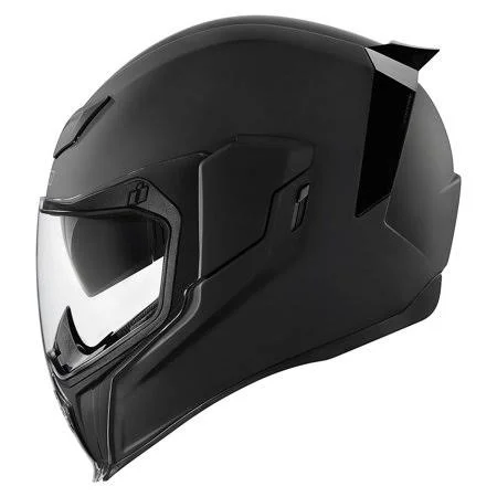 Icon Airflite Rubatone Motorcycle Helmet Black, Size: 2XL (2XL)(2XL)