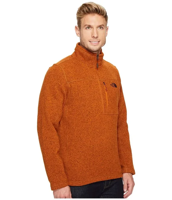 The North Face Gordon Lyons 1/4 Zip Jacket - Men's Autumnal Orange Heather - L