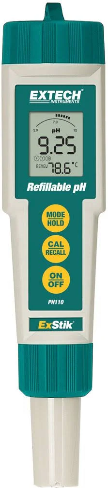 Extech PH110 ExStik Ph Meter, Waterproof, Refillable