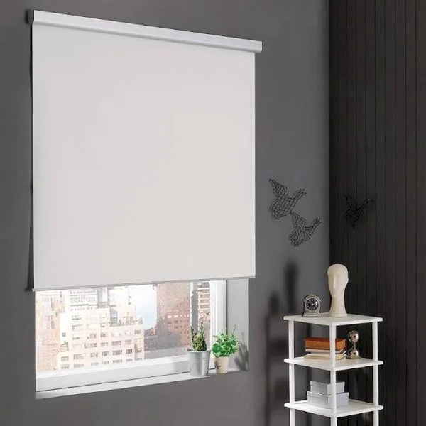 Home Decorators Collection Natural Cordless Stain Resistant Blackout Roller Shades 45 in. W x 72 in. L