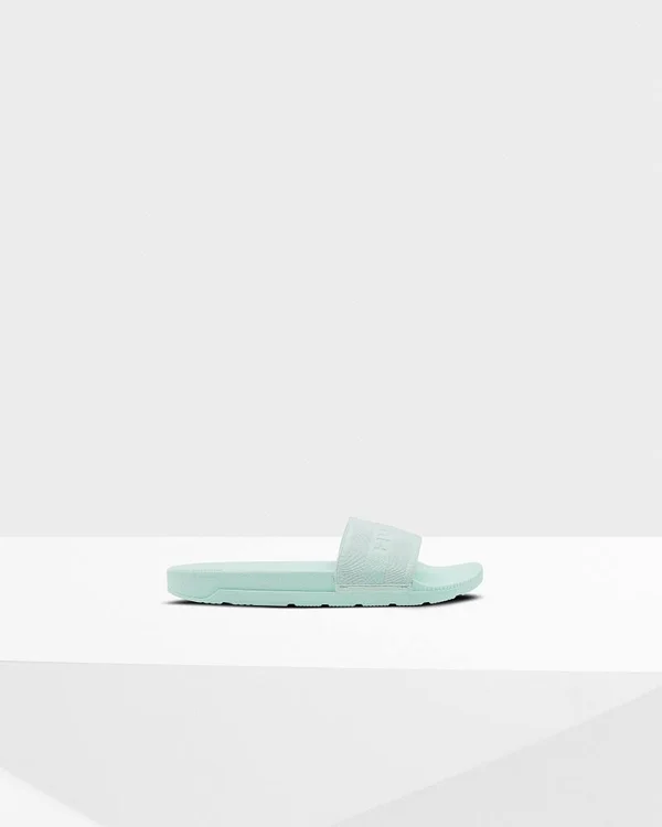 Hunter Women Original Elastic Slide Green 10