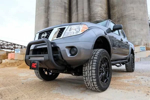 Rough Country B-N4150 Nissan 05-19 Frontier Bull Bar w/LED Light Bar (Black)